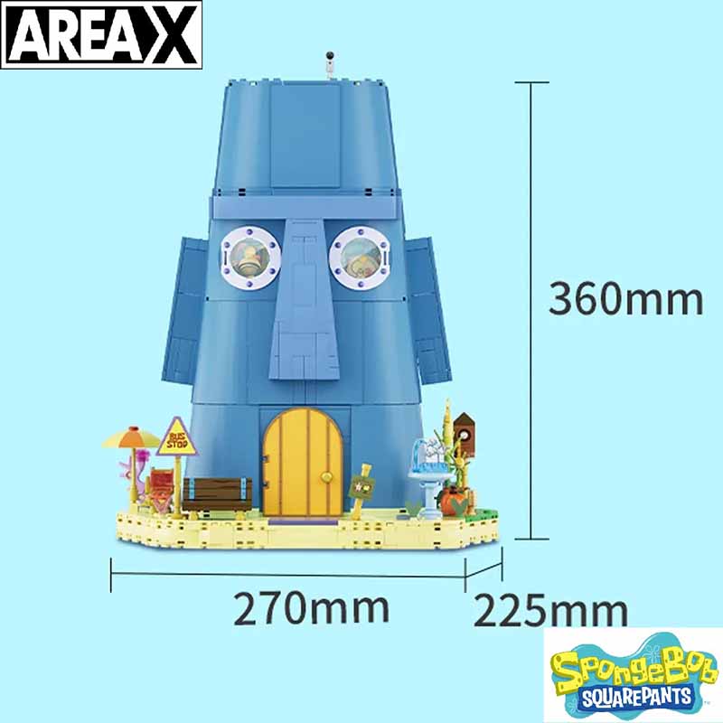 لگو خانه اختاپوس باب اسفنجی 1655 قطعه مدل Area-X Squidward Tentacles's House AB0078